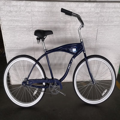 Big Logo Adults 26 Inch Single Speed Beach Cruiser Bicycle with Front Carrier Option