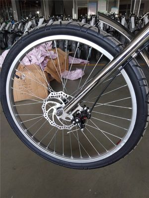 Men's 20-24 Inch Chopper Bike with Fork Suspension and Customizable Options