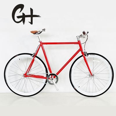 CE Certified 700C 4130 CR-MO Steel Frame Fixed Gear Bicycle with Caliper Brake System