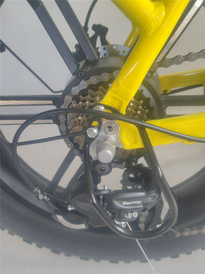 750W 48V E Bicycle 20 Inch Yellow Fat Tire Electric Bike for 31-60 km Range per Power