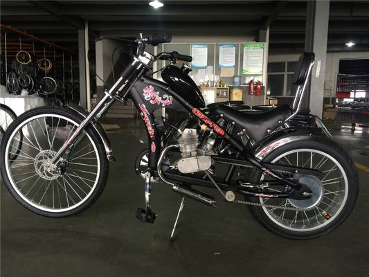 26 Inch Cruiser Motor Bike Bicycle with 4 Stroke Gas Motor Petrol Engine Kit V Brake