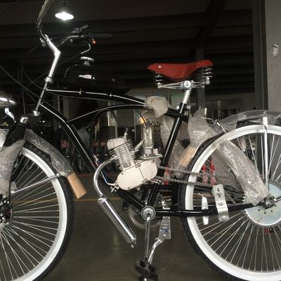 26 Inch Cruiser Motor Bike Bicycle with 4 Stroke Gas Motor Petrol Engine Kit V Brake