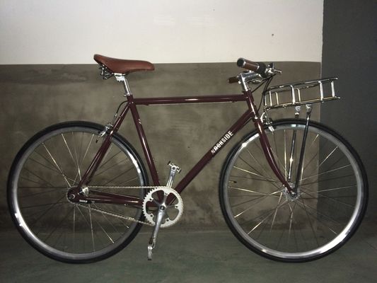 Caliper Brake 700C OEM Color Logo CE Front Rack Classical Sturmey Archer Inner 3S Vintage Men City Bike
