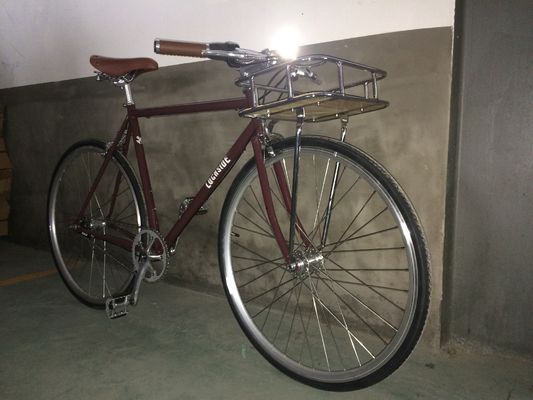 Caliper Brake 700C OEM Color Logo CE Front Rack Classical Sturmey Archer Inner 3S Vintage Men City Bike