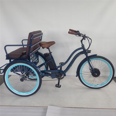 Bafang 750W Motor Electric Tricycle with Fat Tire E Three Wheels and Passenger Seat