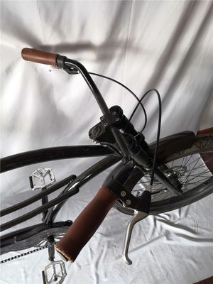 Fat Tire 26&quot; Extended Beach Cruiser Bike with Steel Frame and Disc Brake Technology