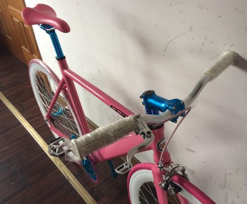ODM Logo OEM Color 700C Single Speed Track Bike with Lightweight Aluminum Frame and Fork