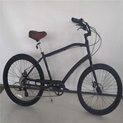 Adult 3 Speed 24 Inch 3.0 Inch Fat Tire Beach Cruiser Bike with Double Wall Alloy Rim