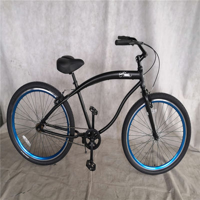 Adult 3 Speed 24 Inch 3.0 Inch Fat Tire Beach Cruiser Bike with Double Wall Alloy Rim
