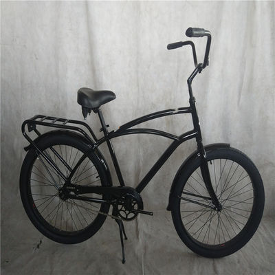 Adult 3 Speed 24 Inch 3.0 Inch Fat Tire Beach Cruiser Bike with Double Wall Alloy Rim