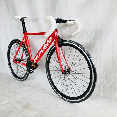 12KG 700C Single Speed Track Aluminum Frame Fixed Gear Bike with Carbon Fiber Fork