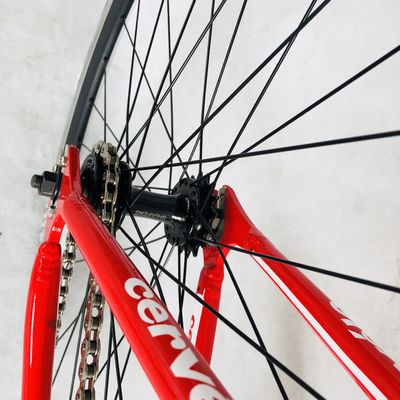 12KG 700C Single Speed Track Aluminum Frame Fixed Gear Bike with Carbon Fiber Fork