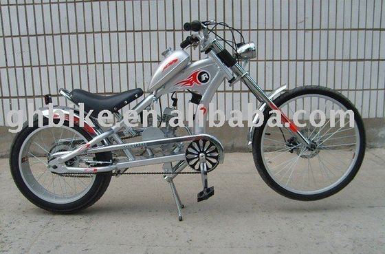 ROSH Certified 24&quot; GAS Motor Chopper Bike and Steel Fork Material for Top Performance