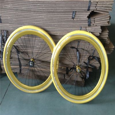 Customized 700C Fixed Gear Bike Wheel Set with Pantone Color and 32-40H Spoke Hole