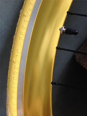 Customized 700C Fixed Gear Bike Wheel Set with Pantone Color and 32-40H Spoke Hole