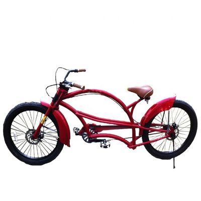 2.2m Long Frame Beach Cruiser Chopper Bicycle with 24&quot; 3.0 Big Tires and 150KG Load Capacity