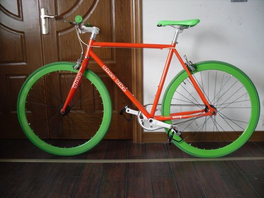 Thickslick Tire 700C 45MM Aluminum Rim Single Speed Fixie Gear Bicycle with Steel Fork
