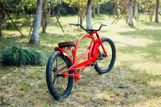 2.2m Long Frame Beach Cruiser Chopper Bicycle with 24&quot; 3.0 Big Tires and 150KG Load Capacity