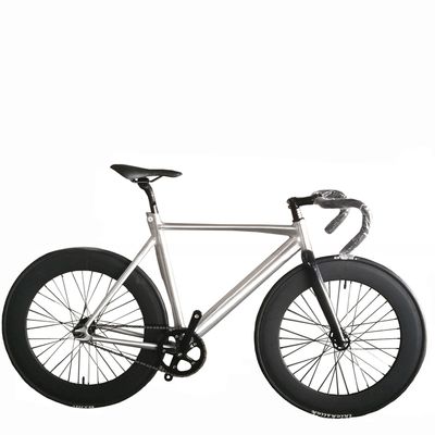 700C CE OEM 7005 Aluminum Alloy Fixed Gear Single Speed Adult 80MM Rim Carbon Fork Track Bike