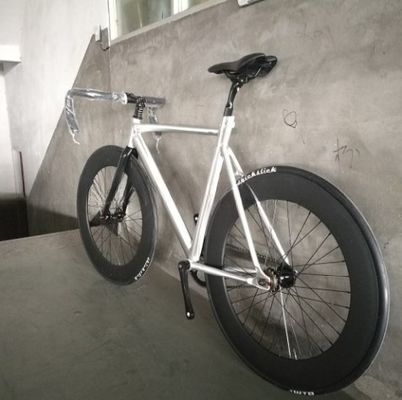 700C CE OEM 7005 Aluminum Alloy Fixed Gear Single Speed Adult 80MM Rim Carbon Fork Track Bike