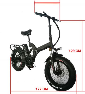 20*4&quot; Tire 1000W 52V 21AH Lithium Battery Full Suspension Folding Electric Bicycle