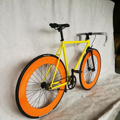 CE Approved 700C 80MM Big Rim Colorful Single Speed Fixed Gear Bike with 1.6m Alloy Stem