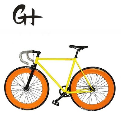 CE Approved 700C 80MM Big Rim Colorful Single Speed Fixed Gear Bike with 1.6m Alloy Stem