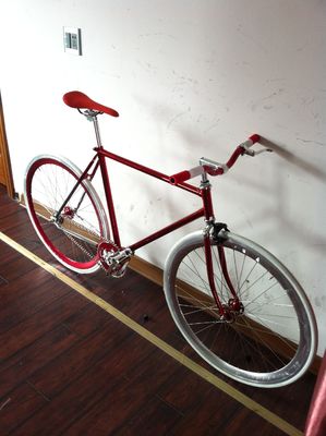 700C Lugged 4310 CR-MO Steel Frame Fork Vintage Single Speed Fixed Gear Road Bar Bike