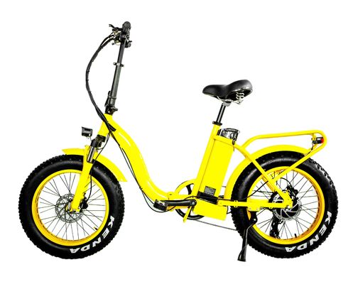 7 Speed 20&quot; 4.0 EN15194 CPSC Snow Tire Big Power Fat Tire 48V 1000W 32MPH 13AH Lithium Battery Lady Women Unisex Electric Folding Bike