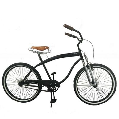 CE USA Hard Frame Non-rear Damper 26&quot; Single Speed Beach Cruiser for Men's Relaxation