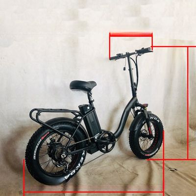 High Speed 48V 1000W Fat Tire 4.0 Snow Tire Electric Folding Bike with Shimano 7 Speeds