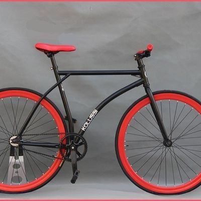 GHBIKE 700c 23C Fixie Bike Fixed Gear Bike Single Speed Bike Frame Material Steel
