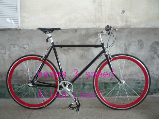 Aluminum 700C FIXED GEAR BICYCLE Glow in the Dark Lightweight and Durable
