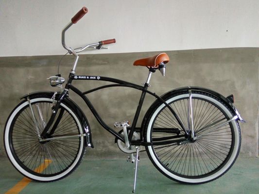 Single Speed 26inch Men Beach Cruiser Bike with Hi-Ten Steel Frame and Aluminum Rim