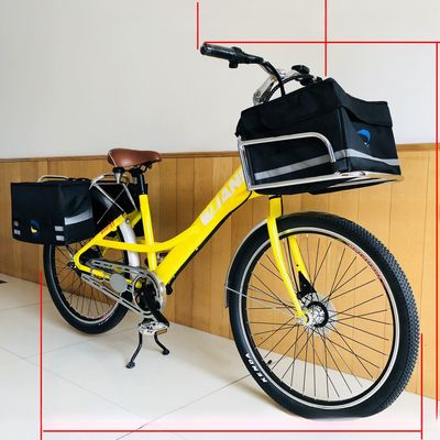 35V 350W 8.8AH Lithium Battery 26&quot; Fast Food Delivery Cargo Electric Bike for Adult Women 25KM/H CE Europe Market