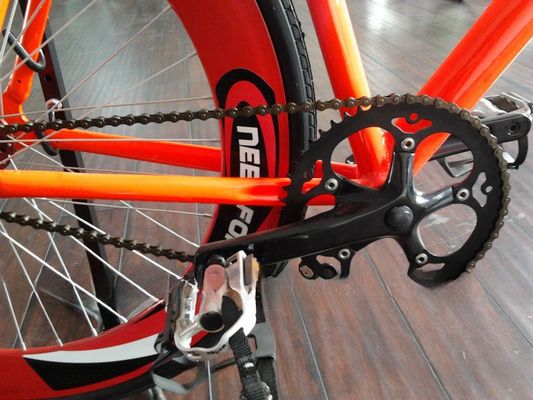 Order 700C Fixed Gear Bike Bicycle Fixie Gear Bike Bull Horn Single Speed Track Cycling