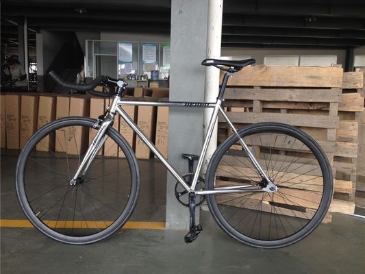 700C Single Speed Flip Flop Fixie Bike with Hard Frame 11kg OEM Customize Chrome