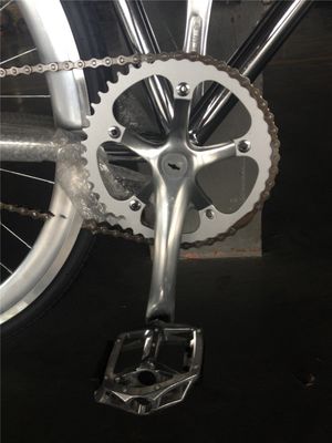 NO Foldable 700C Chrome Color Single Speed Adult Racing Fixie Bike from OEM Taiwan Parts