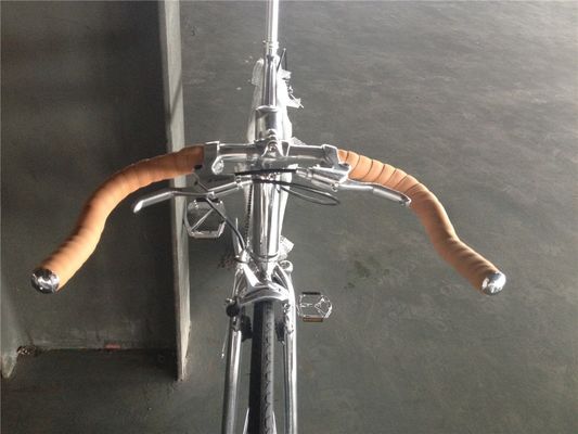 NO Foldable 700C Chrome Color Single Speed Adult Racing Fixie Bike from OEM Taiwan Parts