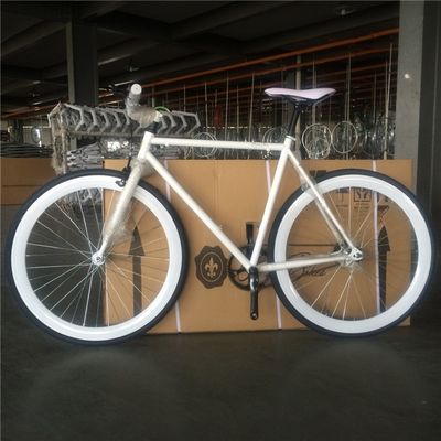 Fork Material Steel Customize Single Speed White Color Bici Fixie Bike for Adult