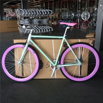 Fork Material Steel Customize Single Speed White Color Bici Fixie Bike for Adult