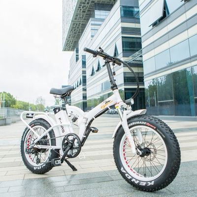 48V 21ah Lithium Battery CE Certified 1000W 50KM/H Big Snow Fat Tire Electric Folding Bike Full Suspension