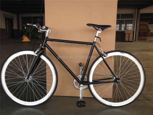 Ordinary Pedal Fixie Bike 700c Single Speed Fixed Gear Bicycle with Double V Brake