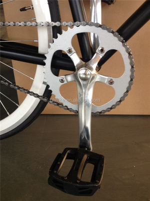 Ordinary Pedal Fixie Bike 700c Single Speed Fixed Gear Bicycle with Double V Brake