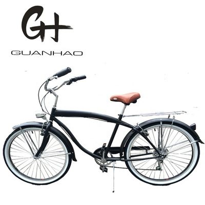 17kg Lightweight 26inch Hard Frame Non-rear Damper 7 Speeds Men Beach Cruiser Bikes