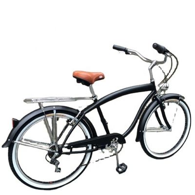 17kg Lightweight 26inch Hard Frame Non-rear Damper 7 Speeds Men Beach Cruiser Bikes