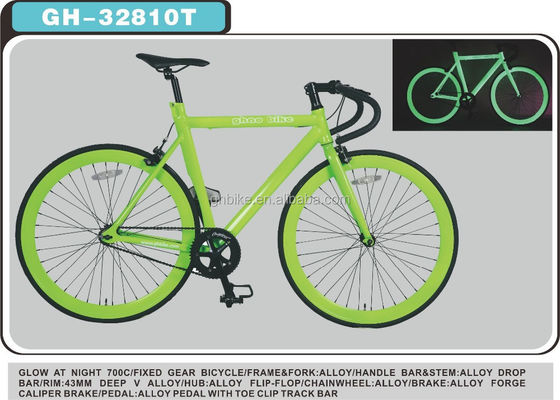 Customized 700C Aluminium Alloy Fixed Gear Bike with 13kg Gloss Weight and Pantone Color