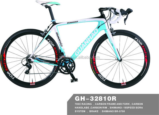 700C Bicycle Carbon Frame with Carbon Fibre Fork Material and Carbon Handlebar