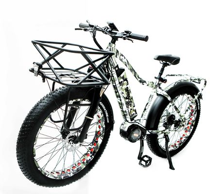 48V 17AH 1000W BaFang Central Motor Electric Mountain Bicycle with 26&quot; Fat Snow Tires