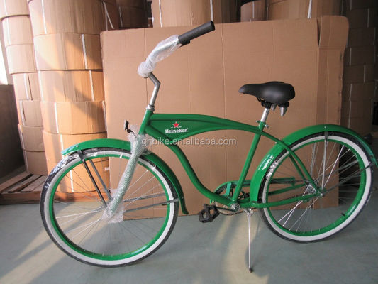 Versatile 26 inch Steel Frame Men Beach Cruiser Bike for Promotion Gloss Weight 19KGS